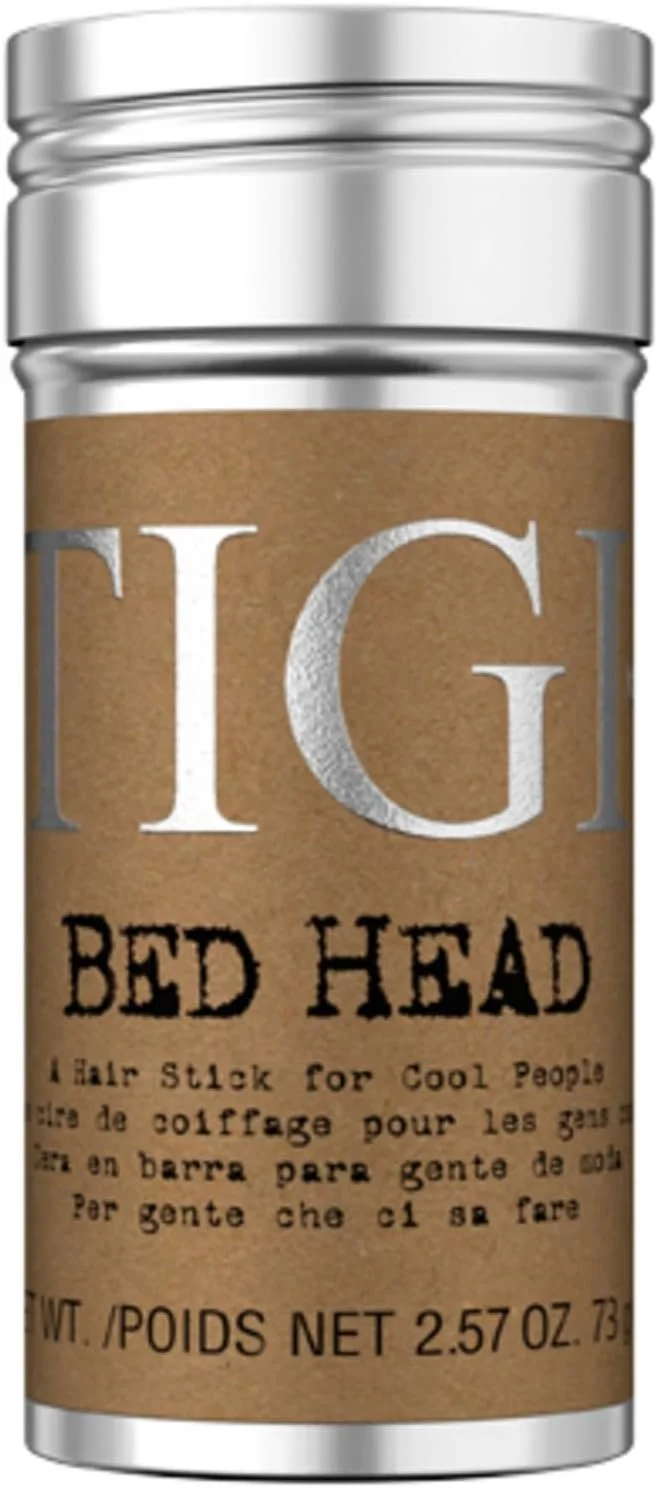 A container of 'Big Bed Head' hair wax for styling hair.