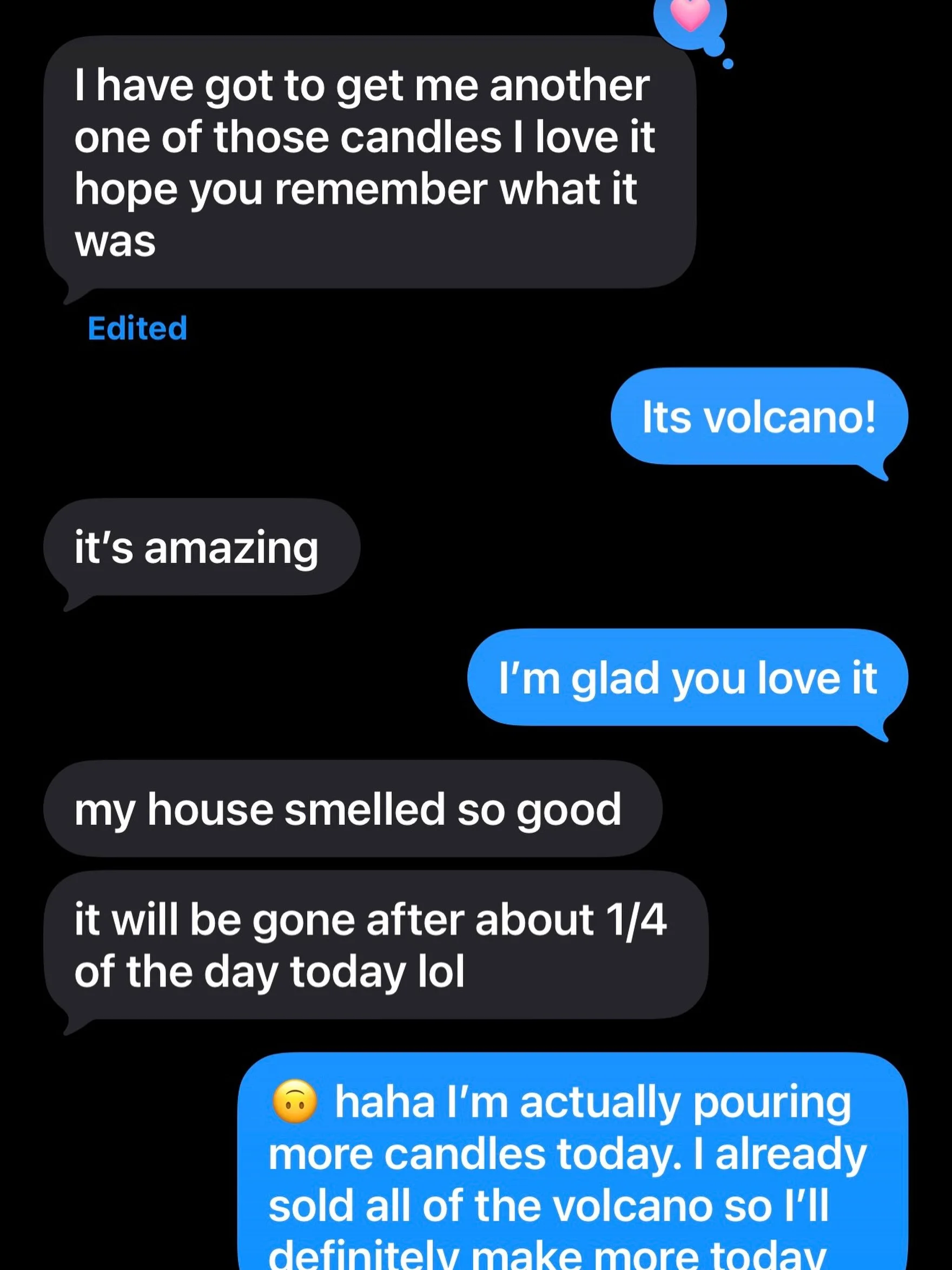 I may be bias, BUT #fireandsmokecandles are AMAZING!!! As with anything new&hellip; We&rsquo;re still working out a few little kinks, but I&rsquo;m so happy to get reviews like this one!!!! 🤍🤎 #fragranceboutique #smallcandlebusiness #etxcandles #ca