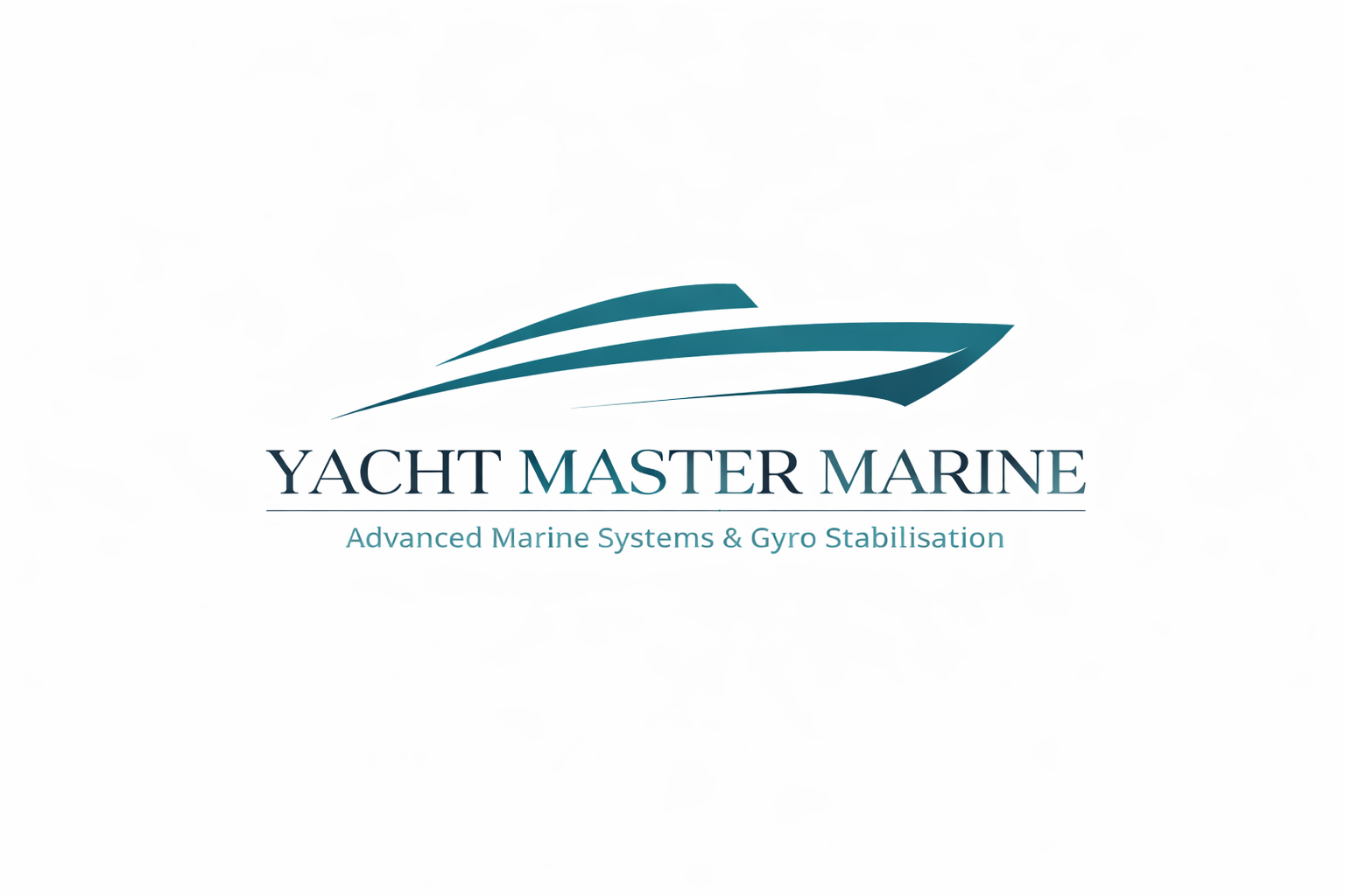 Logo for Yacht Master Marine featuring a stylized yacht graphic and the text 'Yacht Master Marine' with the tagline 'Advanced Marine Systems & Gyro Stabilisation'.