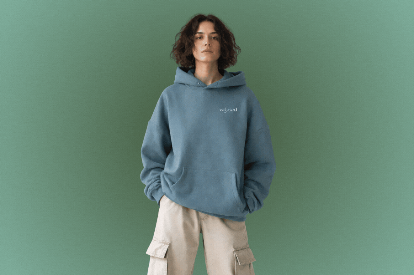 Blue Front and Back Sweatshirt