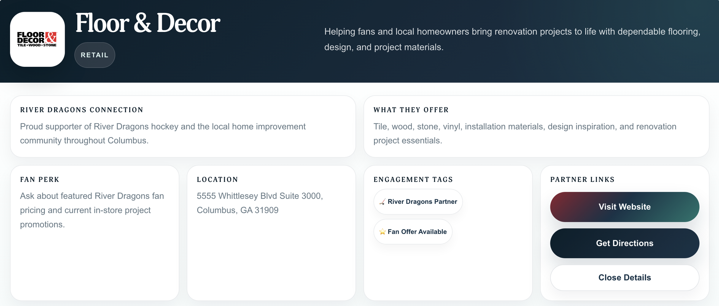 Secondary feature example