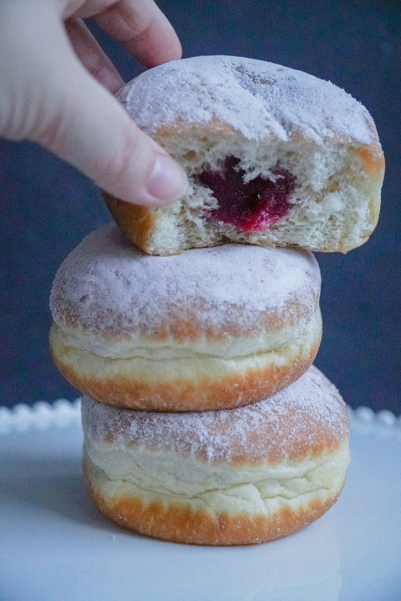 Polish pączki donuts