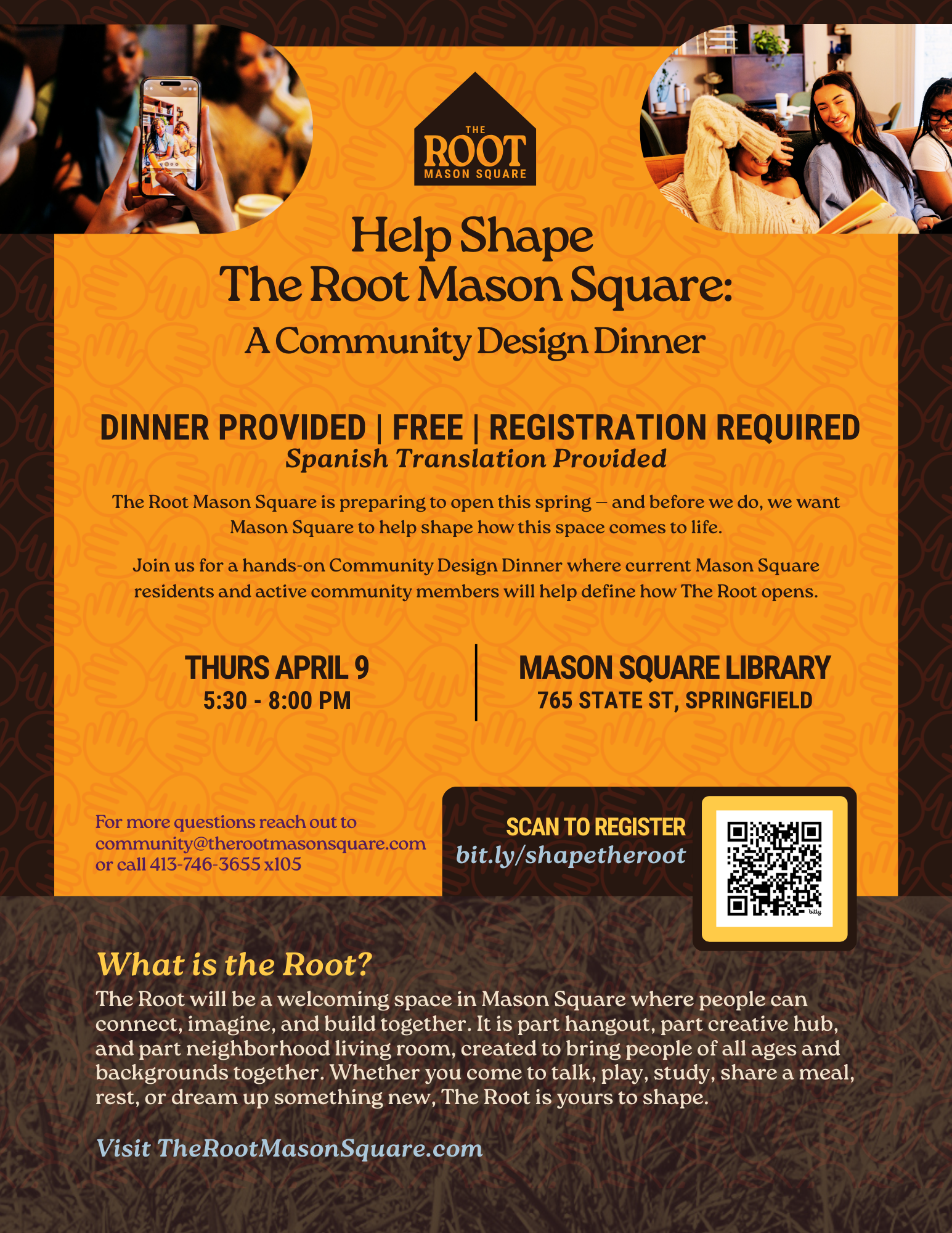 Help Shape The Root Mason Square: A Community Design Dinner