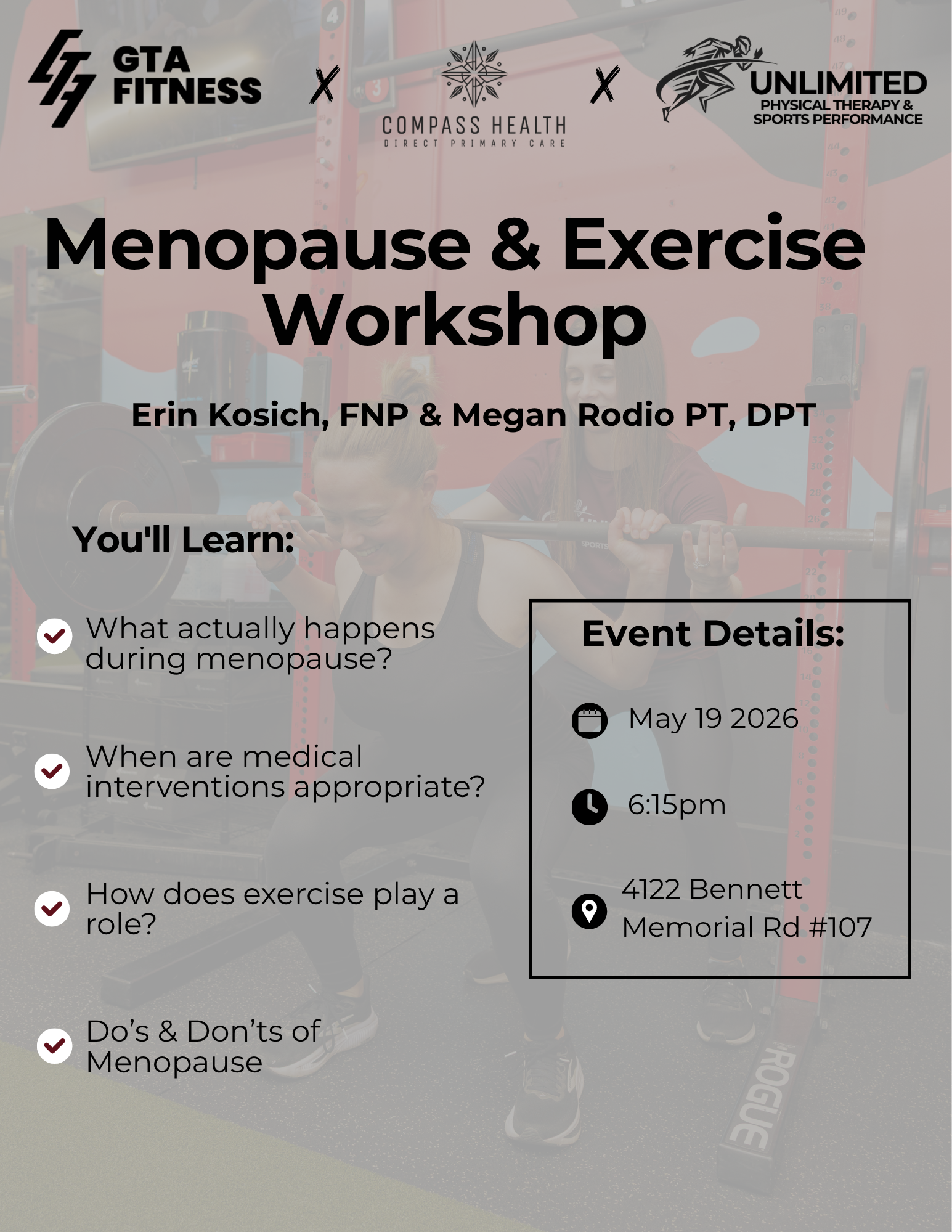 Menopause & Exercise Workshop