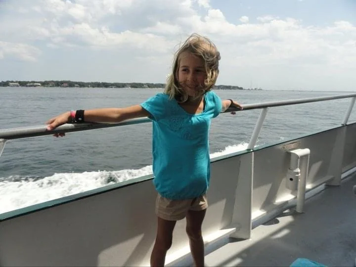 Little Stephanie on a whale watch