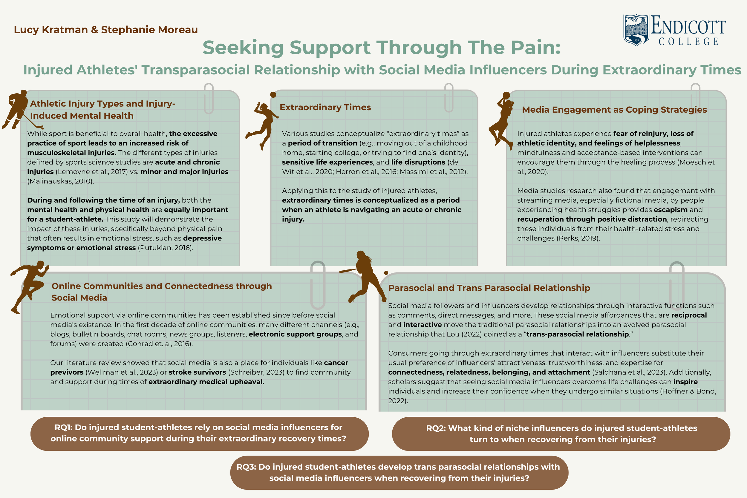 Seeking Support Through the Pain Poster