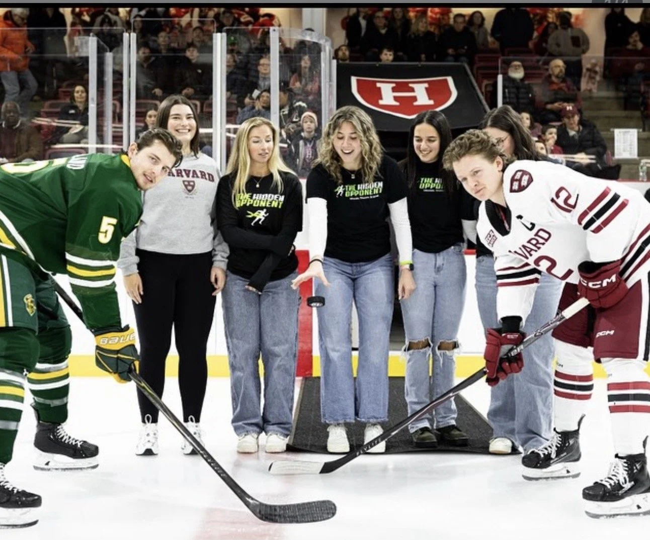THO members on the ice at Harvard