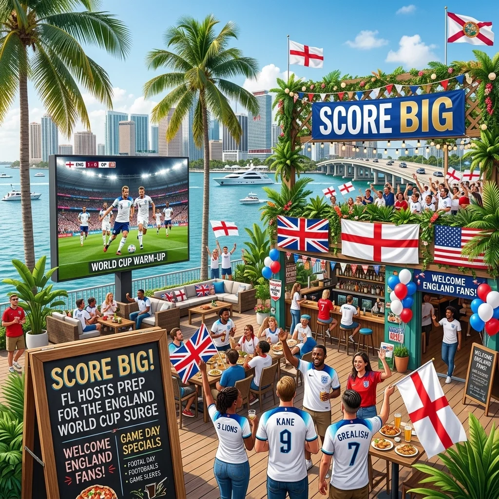 Score Big: How Florida Hosts Can Prep for the England World Cup Warm-Up Surge