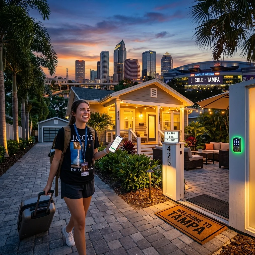Going to J. Cole in Tampa? Make your vacation rental arrival effortless