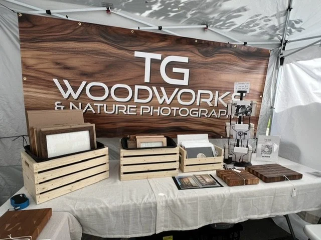 TG Woodworks' Art Fair Booth; Middleton WI Art Walk