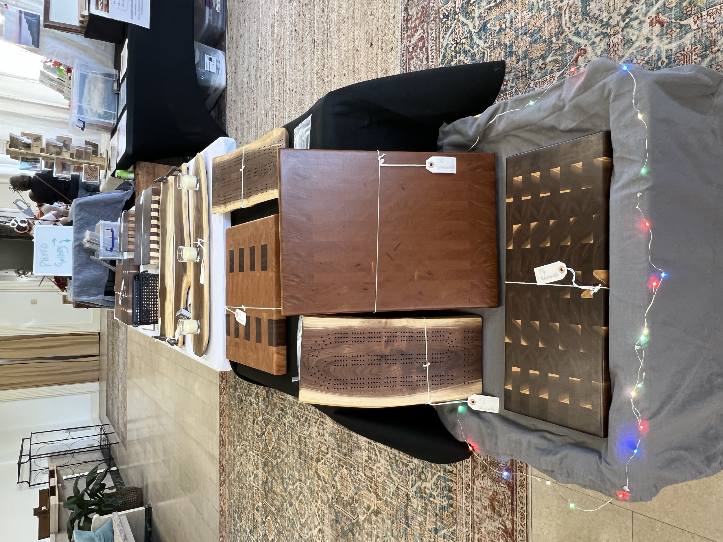 TG Woodworks' Booth at Gallery Night in Mineral Point, WI