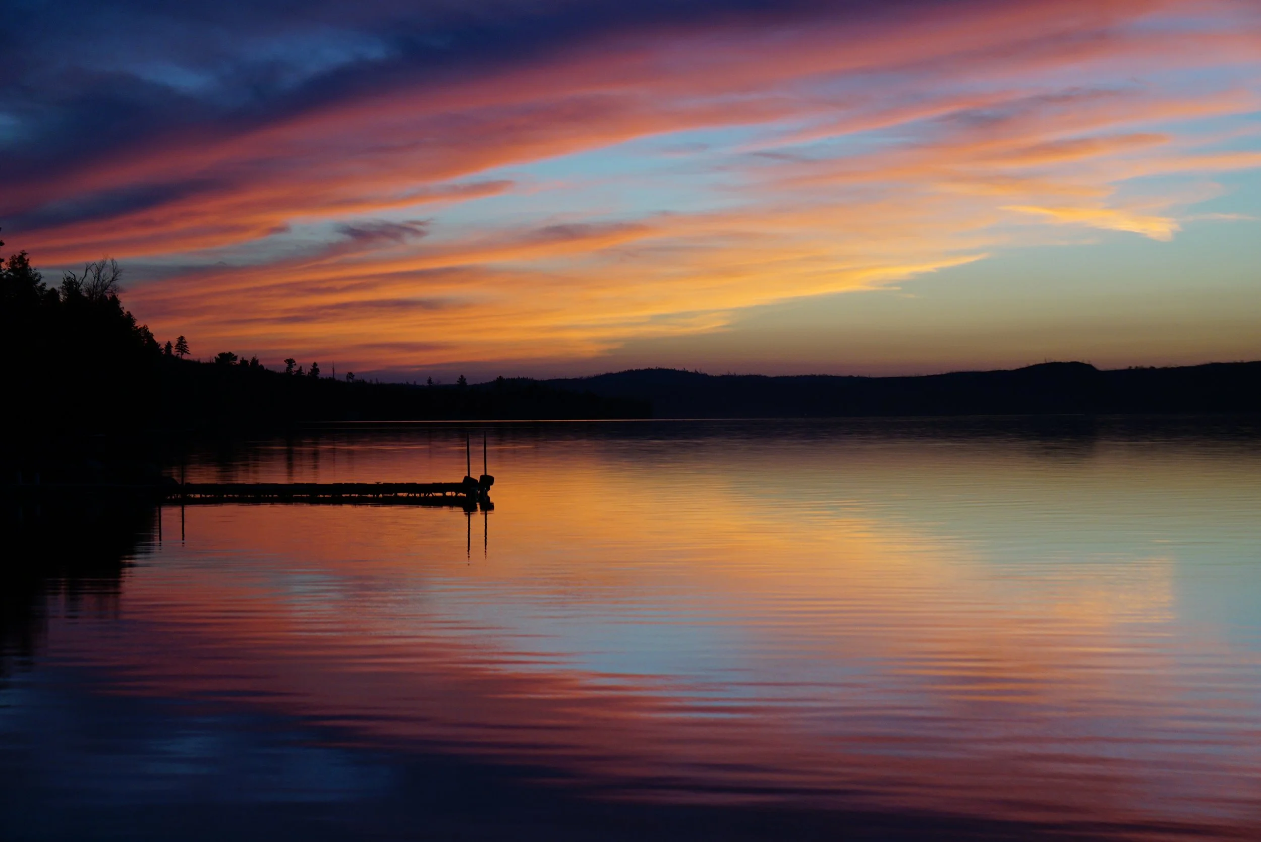 Peach Sunset 2, Gunflint Lake; Boundary Waters Canoe Area Wilderness (BWCAW), MN