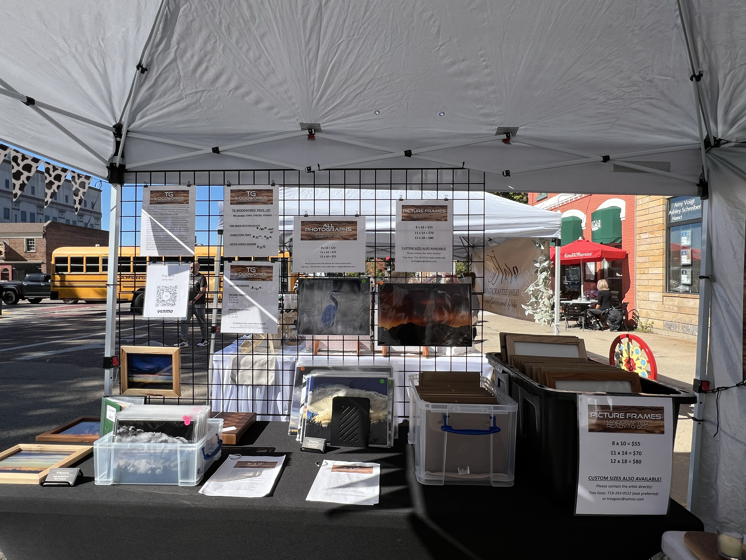 TG Woodworks' Booth at Art Fair