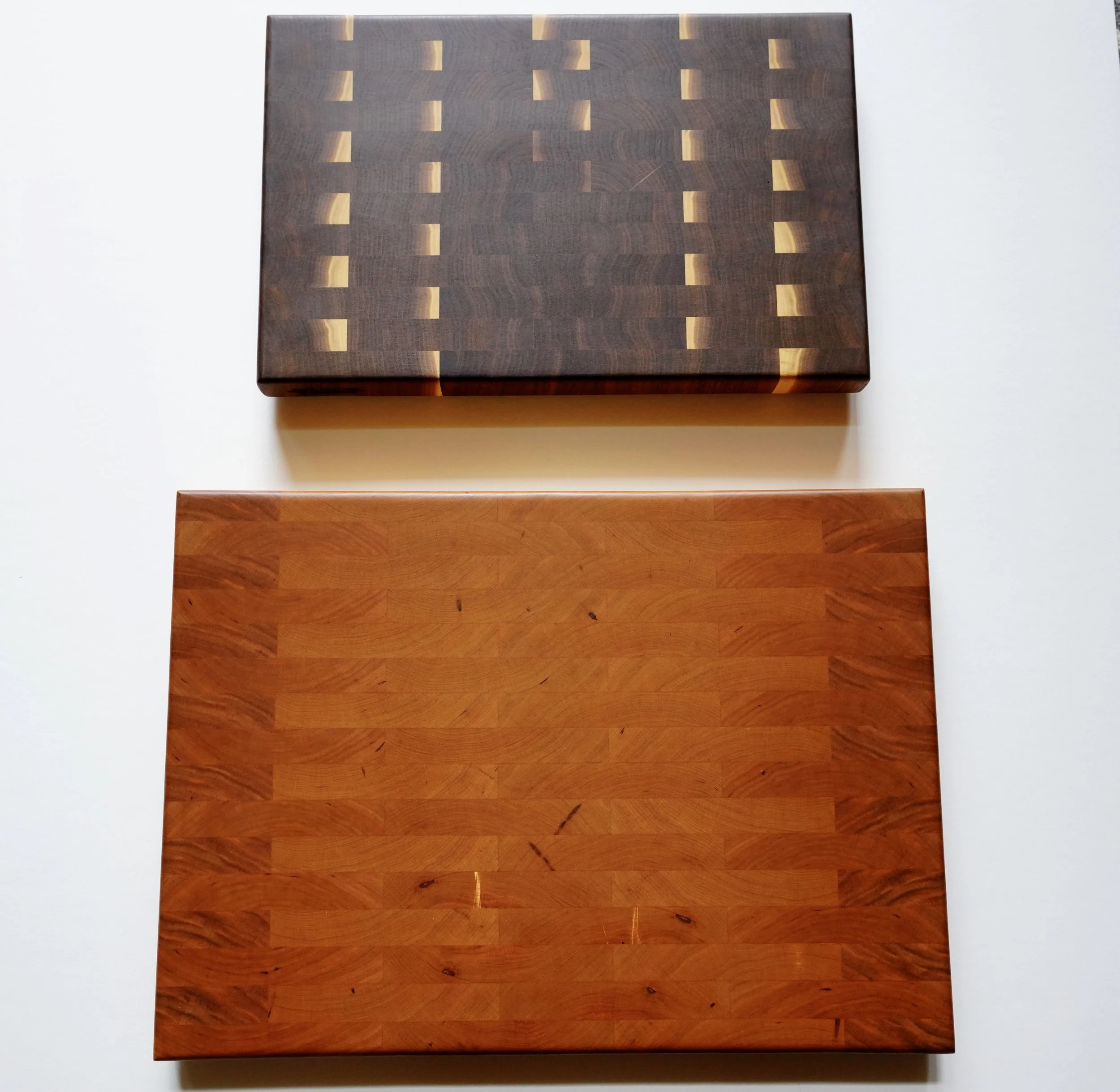 Cherry and Black Walnut End Grain Butcher Blocks