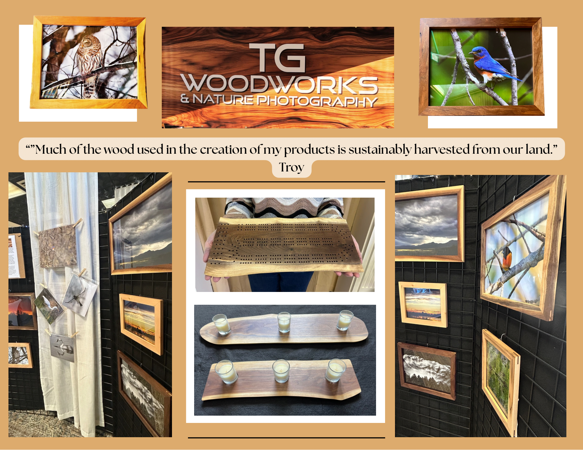 TG Woodworks' Booth Montage