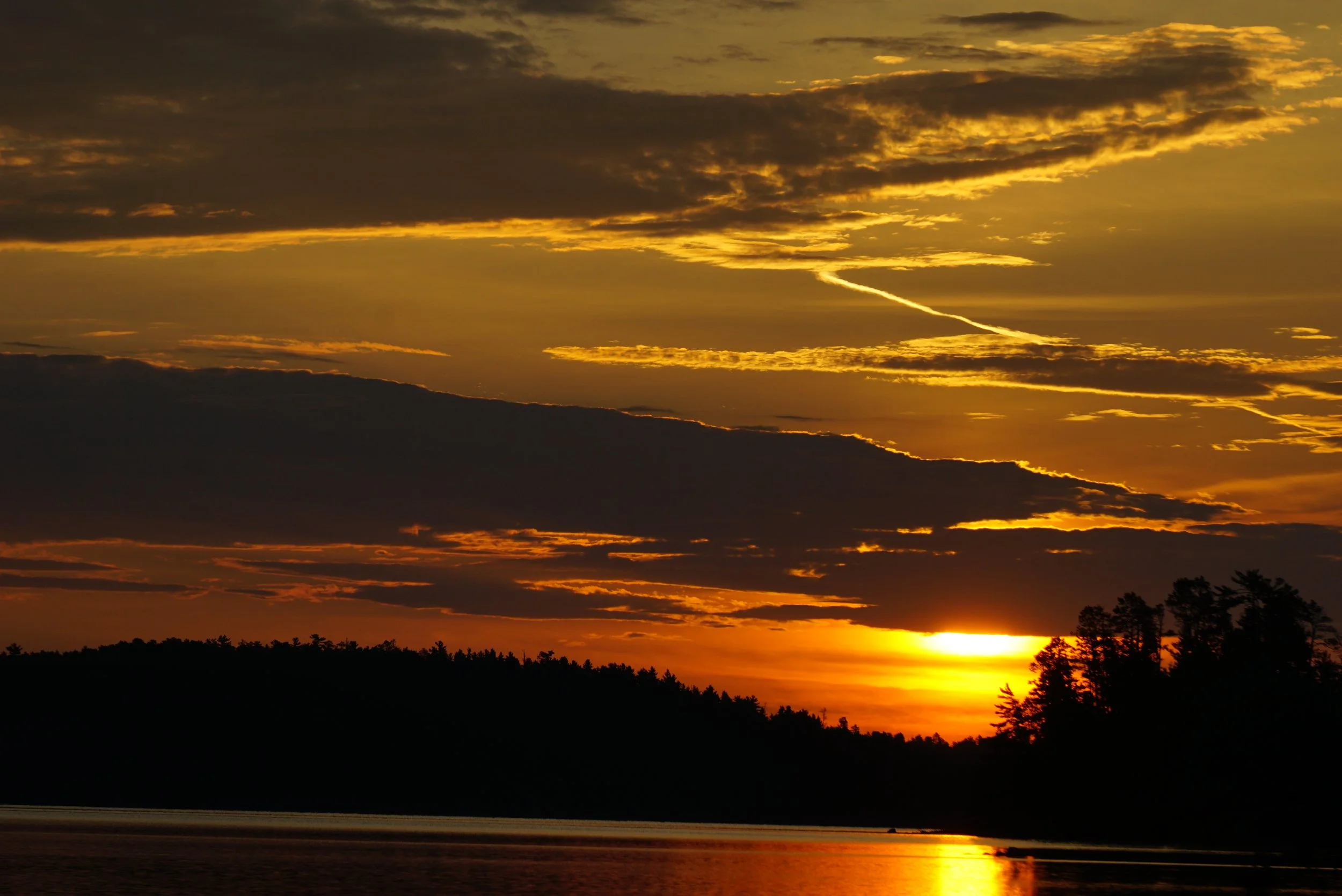 Sunset Calm; Boundary Waters Canoe Area Wilderness, MN