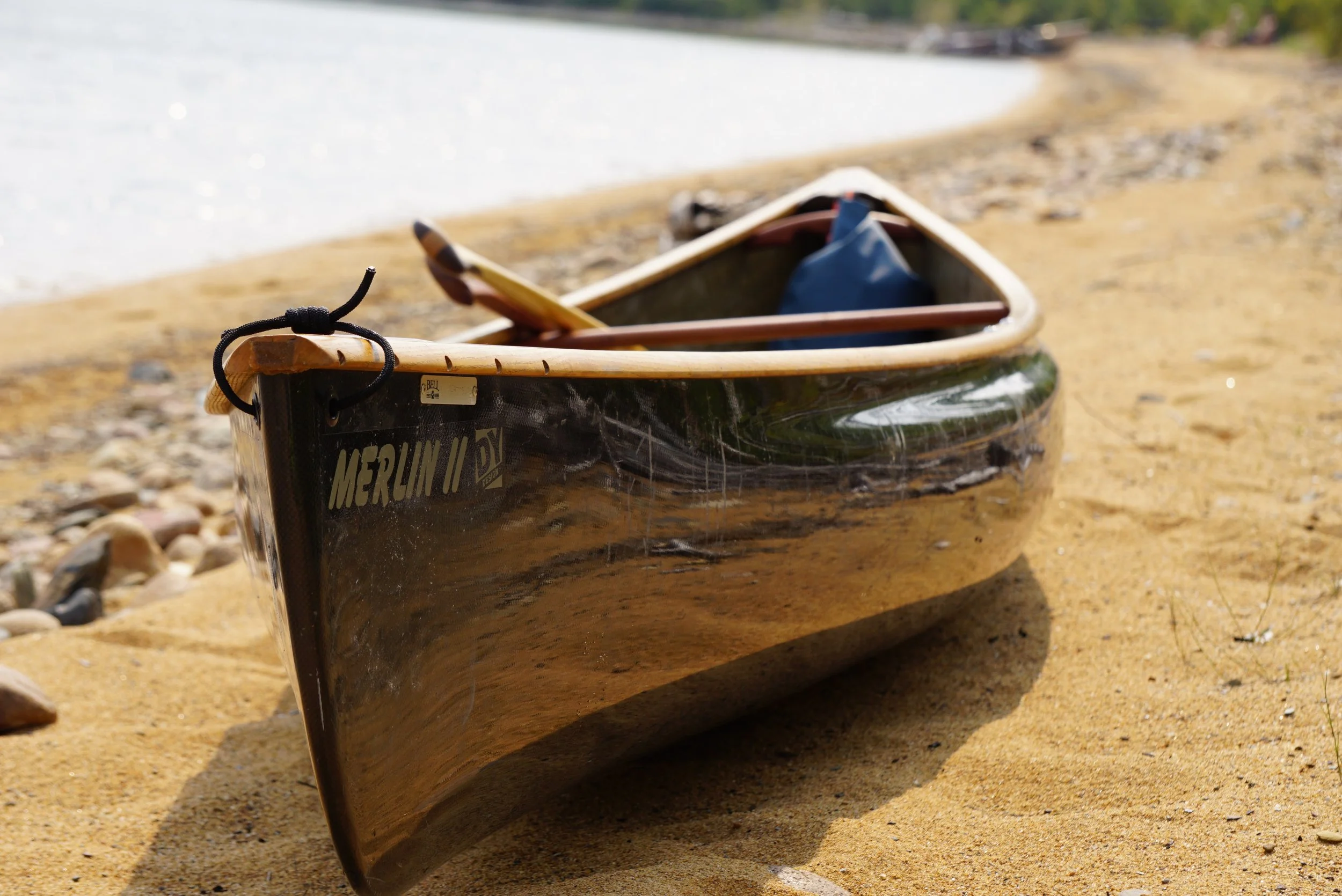 Solo Canoe; Gunflint Lake, MN