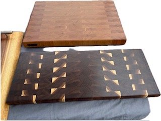 Black Walnut and Cherry End Grain Butcher Blocks