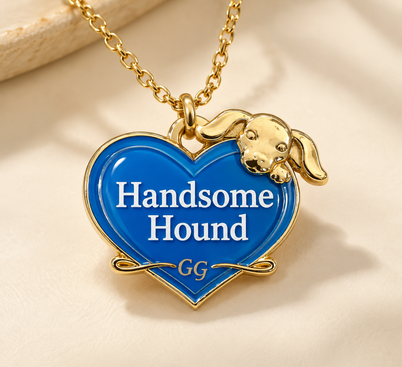 Georgia-Girl™ — Handsome Hound™ — Blue + (Antique Gold & Black Nickel)