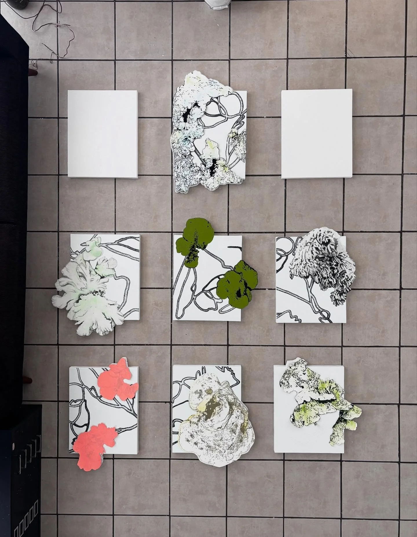 Simpoiesis tomando forma 75% 🕸️✨

Un poco del proceso de esta instalaci&oacute;n de 9 piezas que presentar&eacute; en la exposici&oacute;n colectiva Naturaleza del colectivo Martes el 28 de marzo.