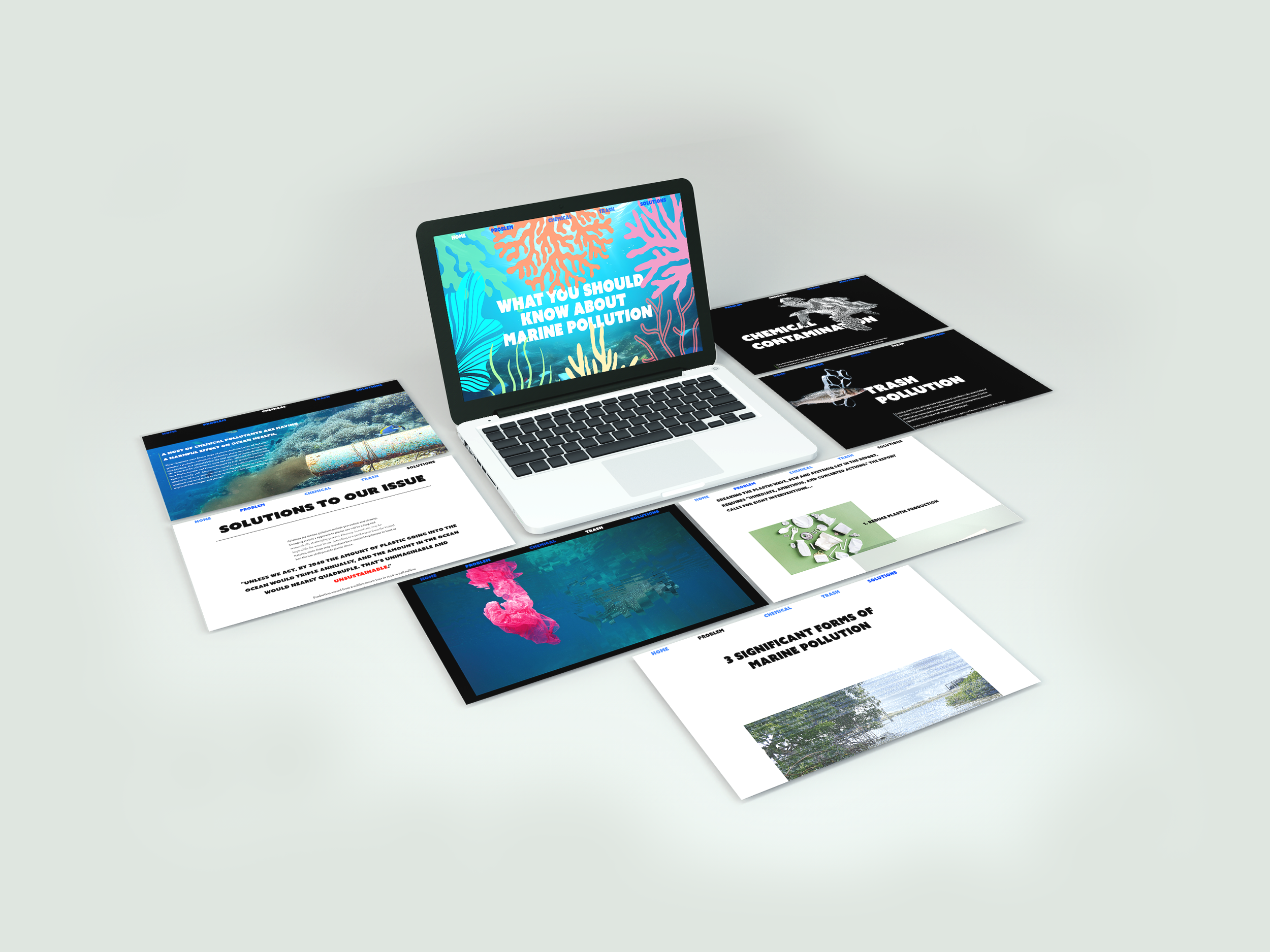 Marine Pollution Website: Readymag