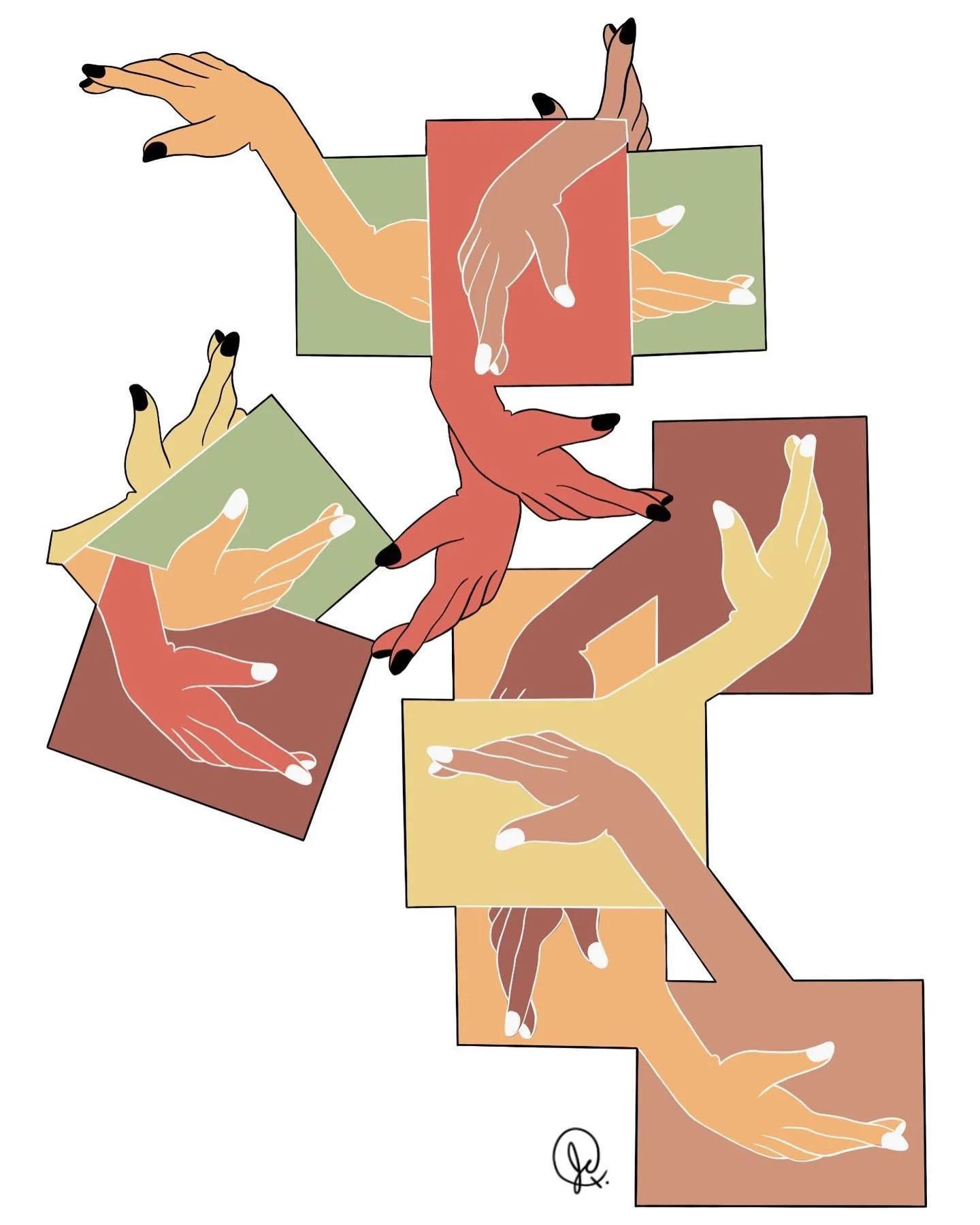 &ldquo;Reaching Out&rdquo;
Digital reworking of a fine art piece made with markers and fine liners. 

#procreate #ipadpro #digitalart #digitalillustration #art #artistsoninstagram