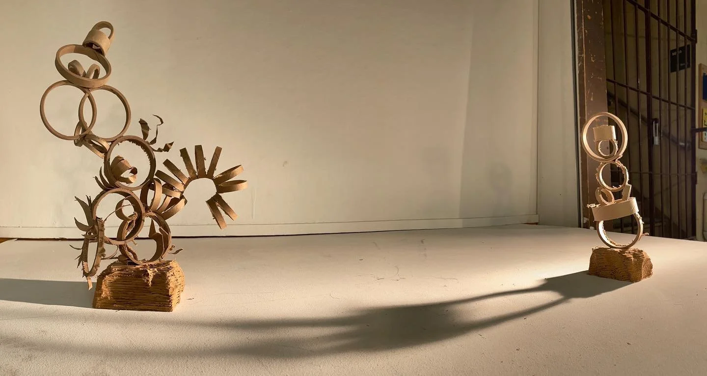 New Ideas from intro to sculpture 🤎

#cardboard #cardboardart #sculpture