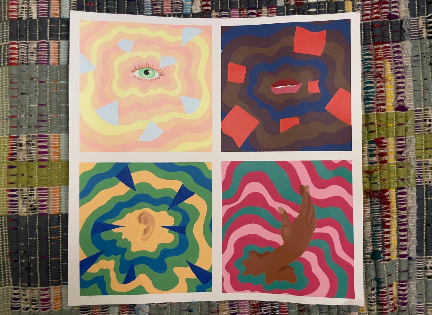 Recent pieces for Color Theory 🪄
Acrylic on Bristol