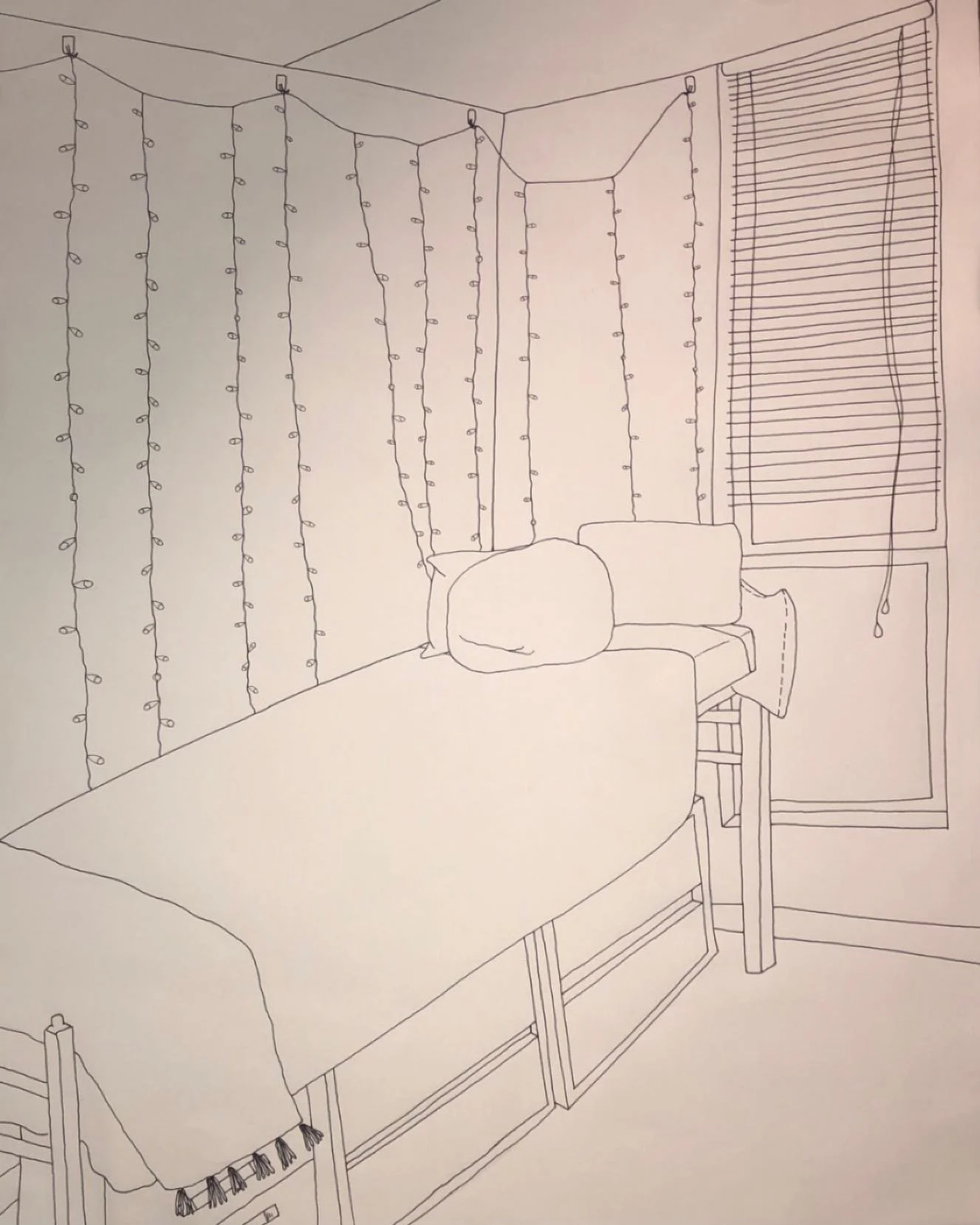 Corner of a Room project for Representational Drawing