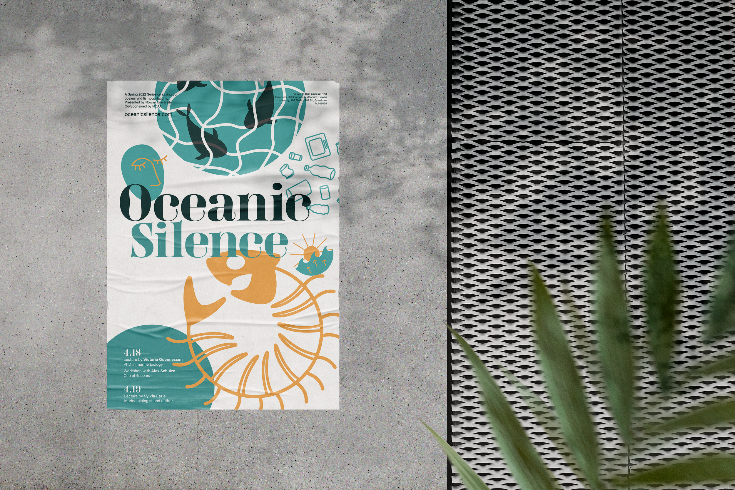 Oceanic Silence: Marine Pollution Poster