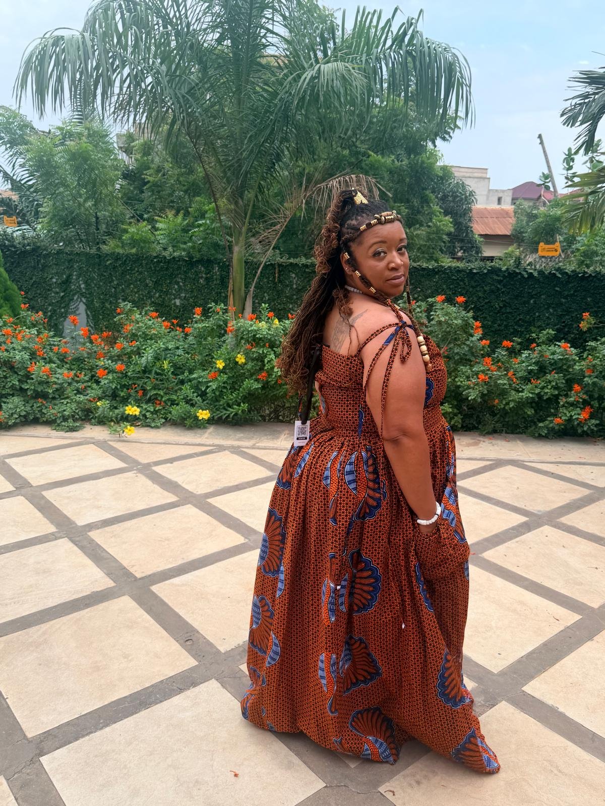 Exquisite African Print Fitted Gown