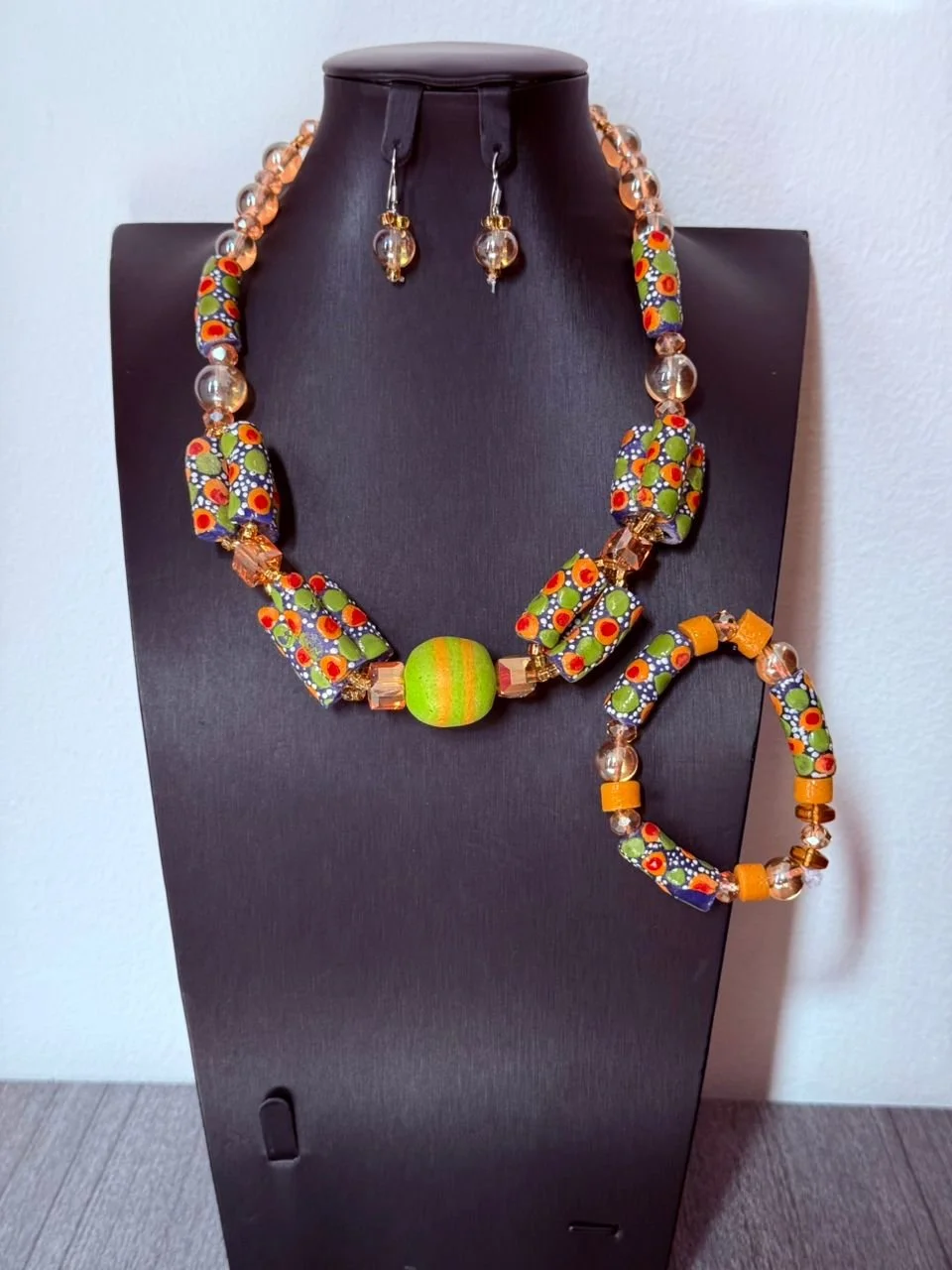 African Beaded Elegance Jewelry Set