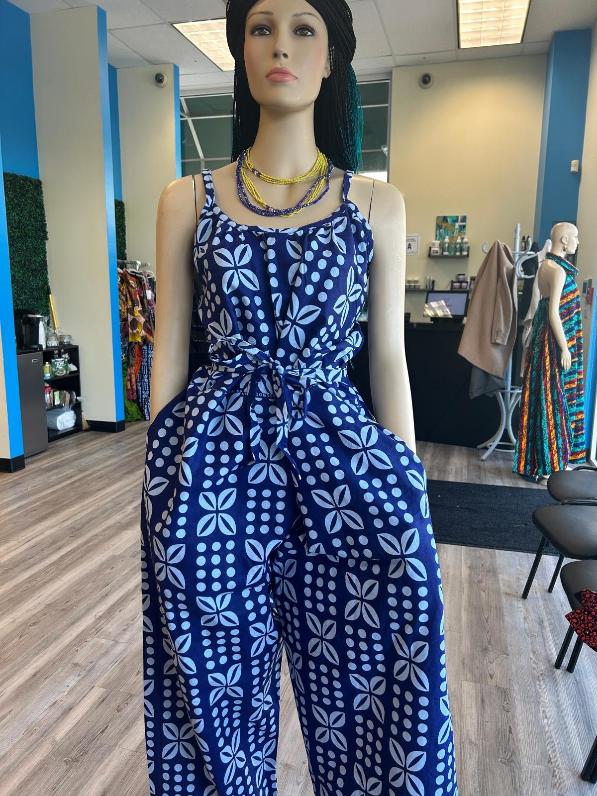 African-Print Elegant Jumpsuit