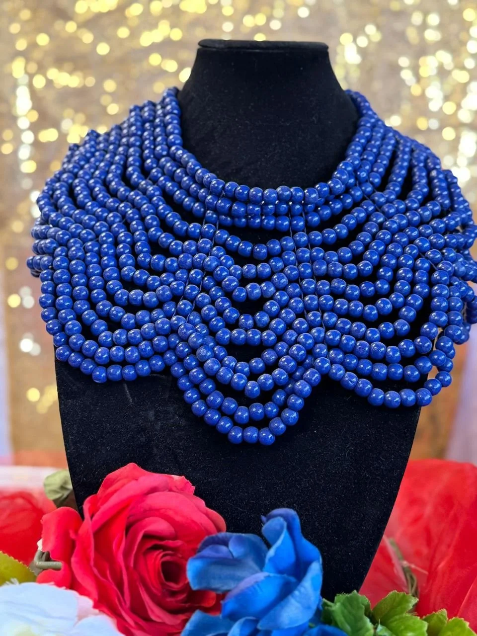 Exquisite Beaded Neckline Piece