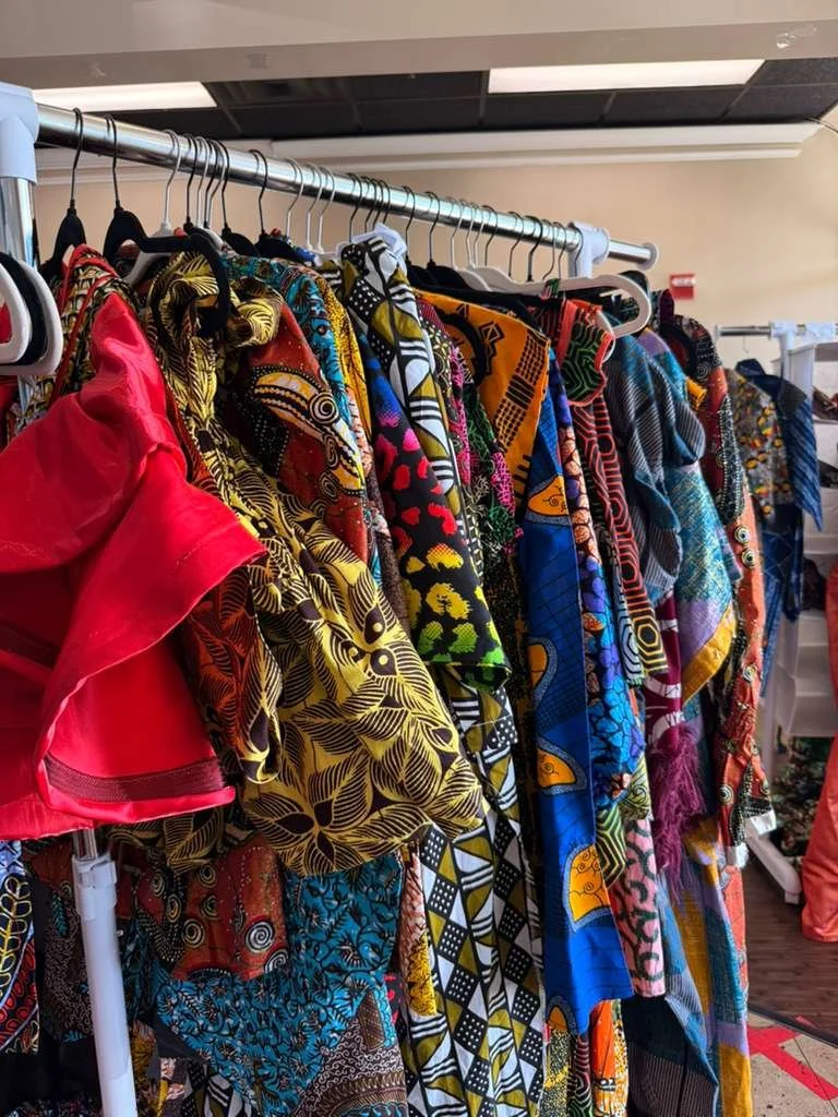 A cloth rack at TETSO POP-UP 2.0