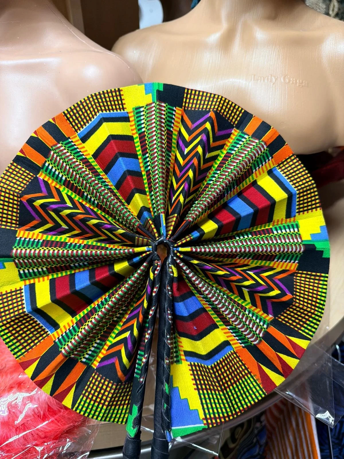 Vibrant African Hand Fan