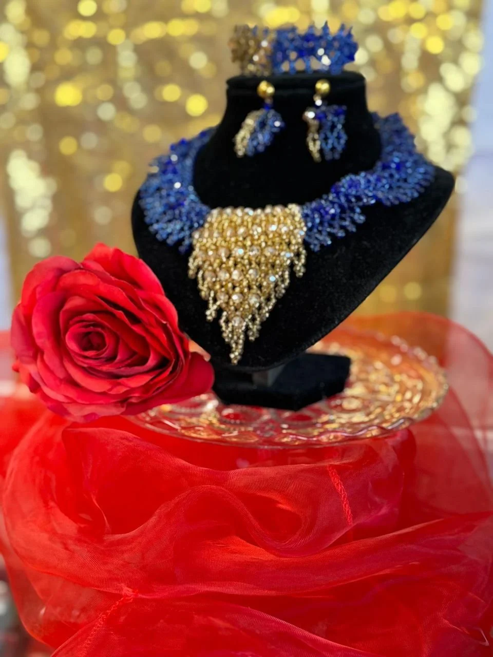 Royal Radiance Bead Jewelry Set