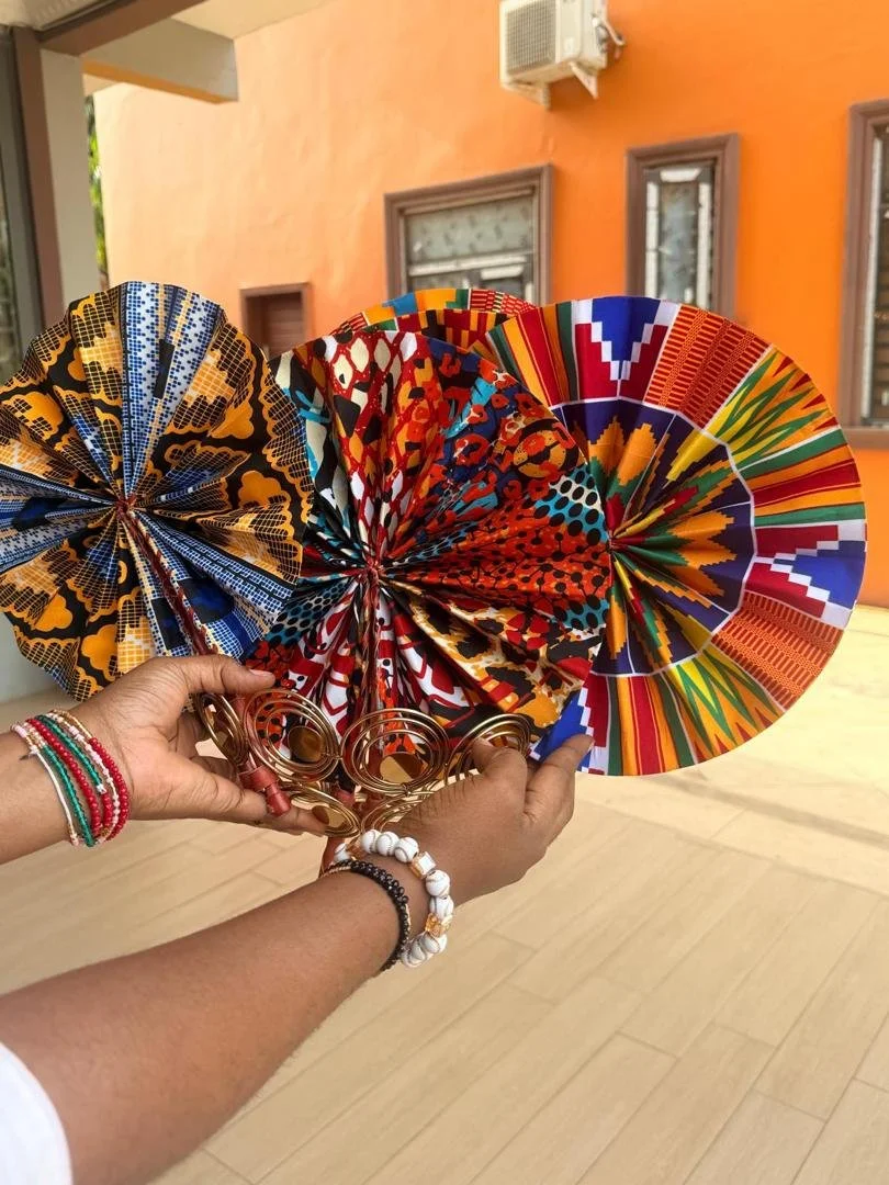 Ankara Elegance Hand Fan