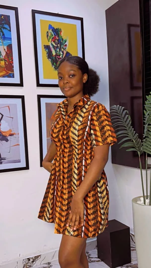 Vibrant African Print A-Line Dress