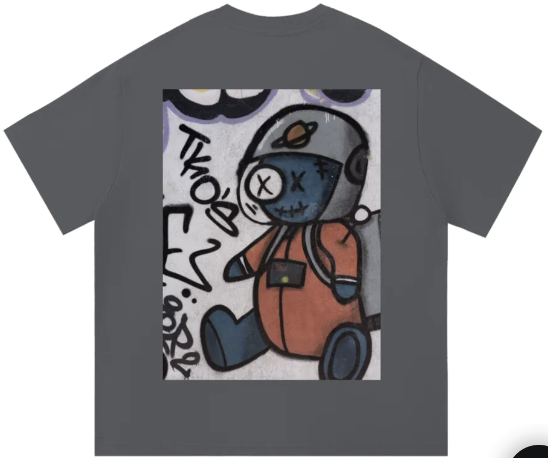 adult J5 graffiti shirt