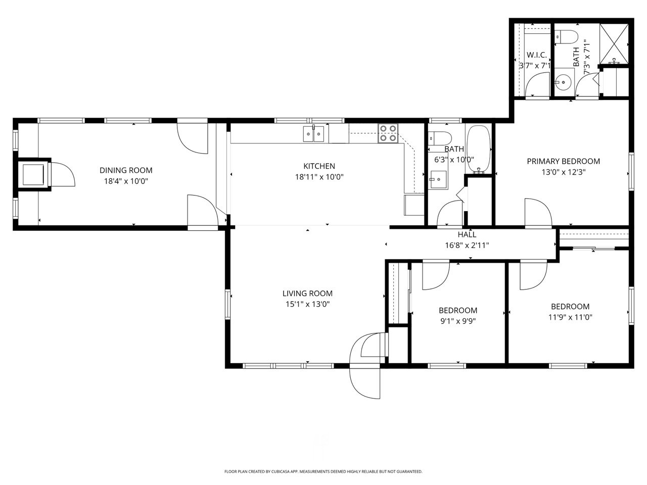 Detailed floor plan of a home in Fayetteville NC showing room layout and dimensions to help buyers understand flow and increase listing engagement