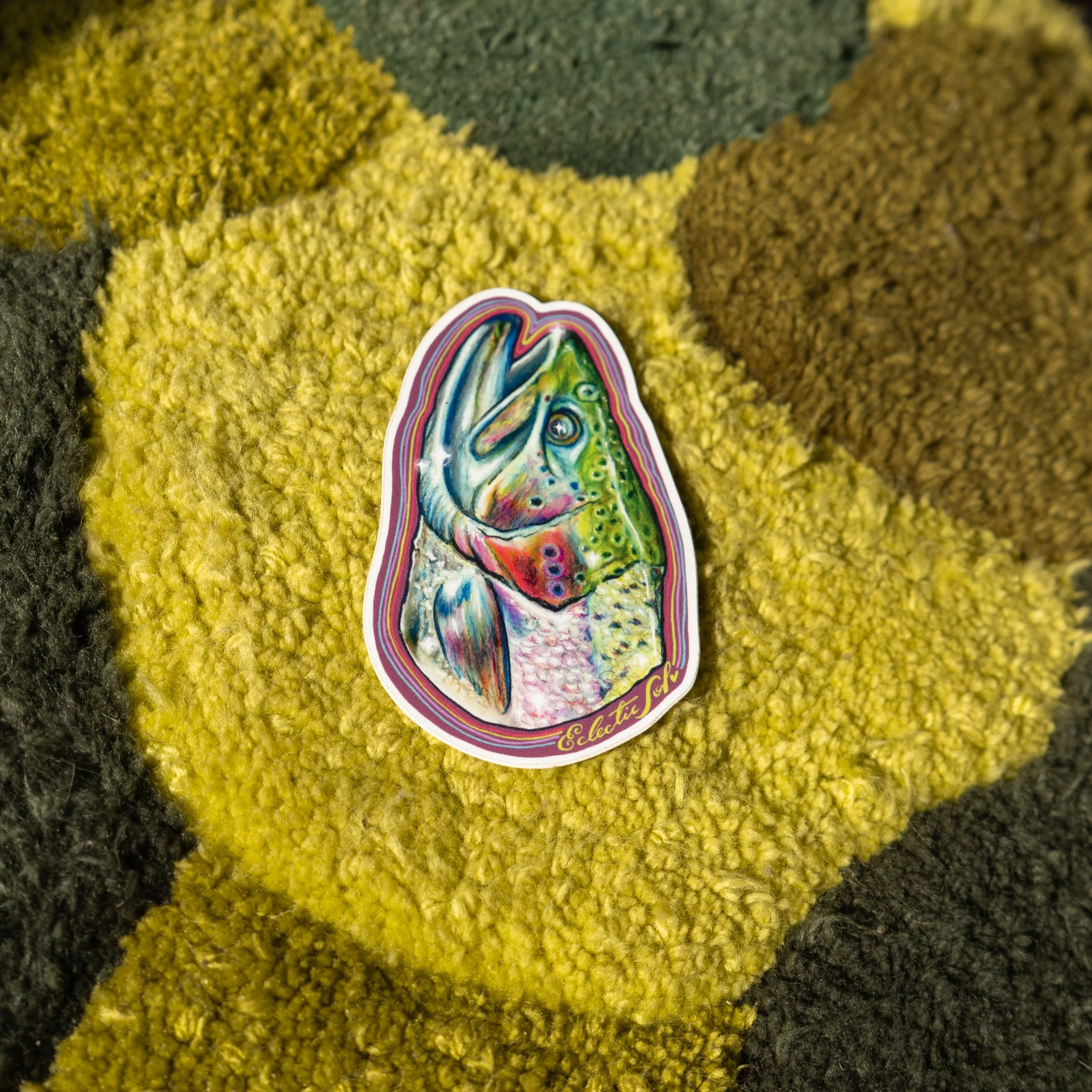 Rainbow trout sticker