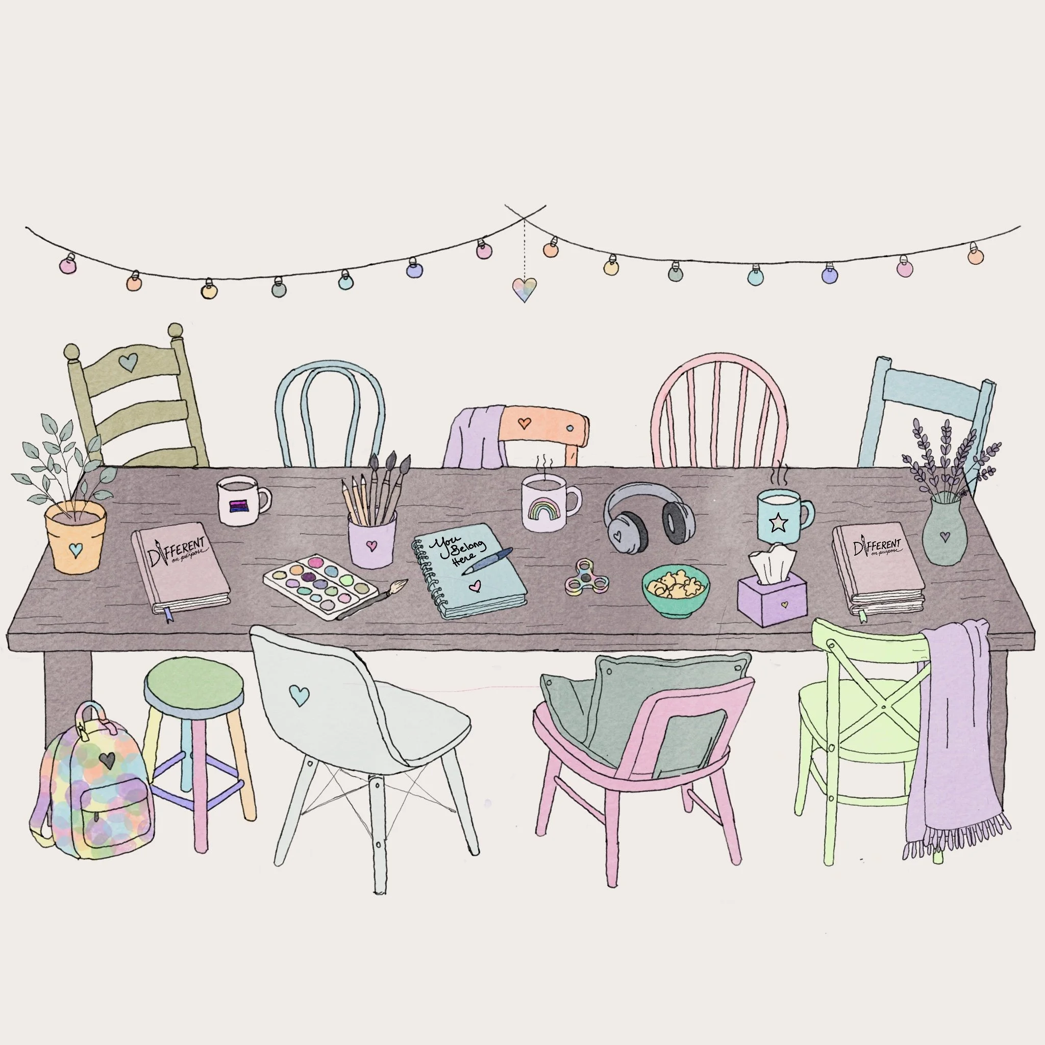Found Family: A curated expressive arts experience for the people who became home to each other.