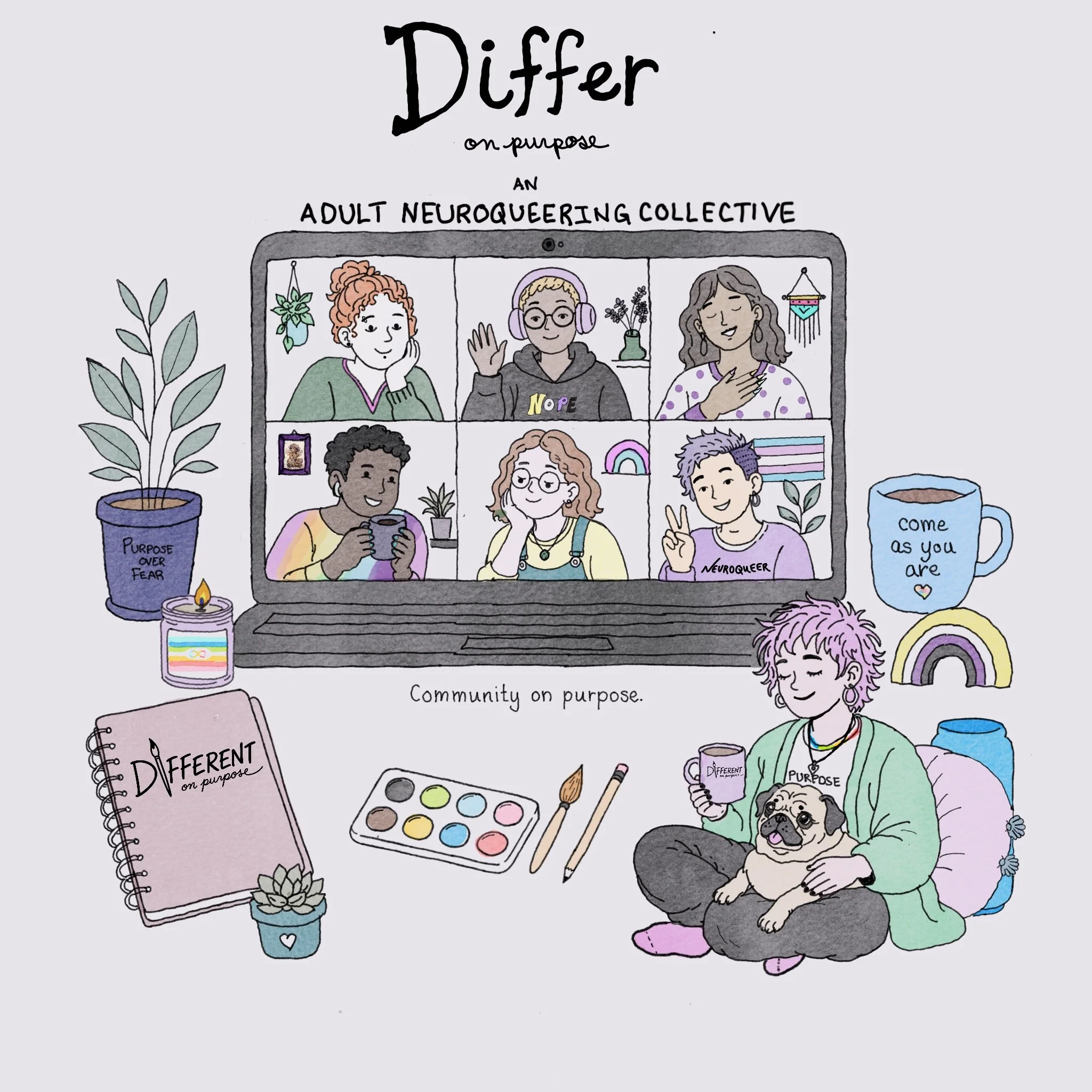 Differ on Purpose: Adult Neuroqueering Collective