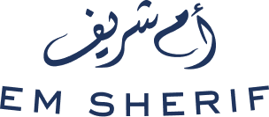 The logo features Arabic calligraphy and the text 'EM SHERIFF' beneath it.