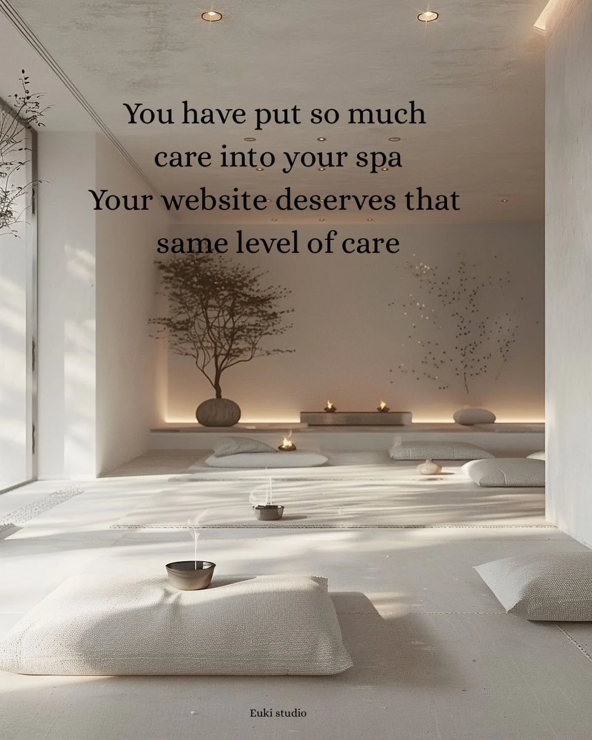 You&rsquo;ve perfected every detail of your spa.

Your website should feel just as intentional.

So your clients&rsquo; experience begins before they walk in.

#eukistudio #estheticianlife #wellnesswebsite #medspaowner #esthetician
