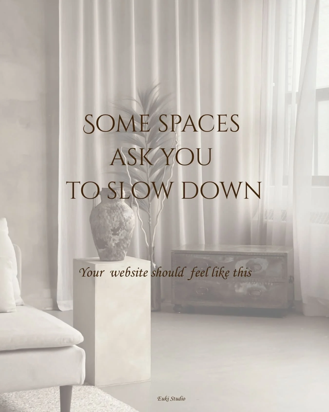 The best wellness brands aren&rsquo;t selling services, they&rsquo;re inviting people into a feeling.

Your website can do that before a single booking is made through pacing, imagery, typography. The way a page unfolds.
We design the atmosphere firs