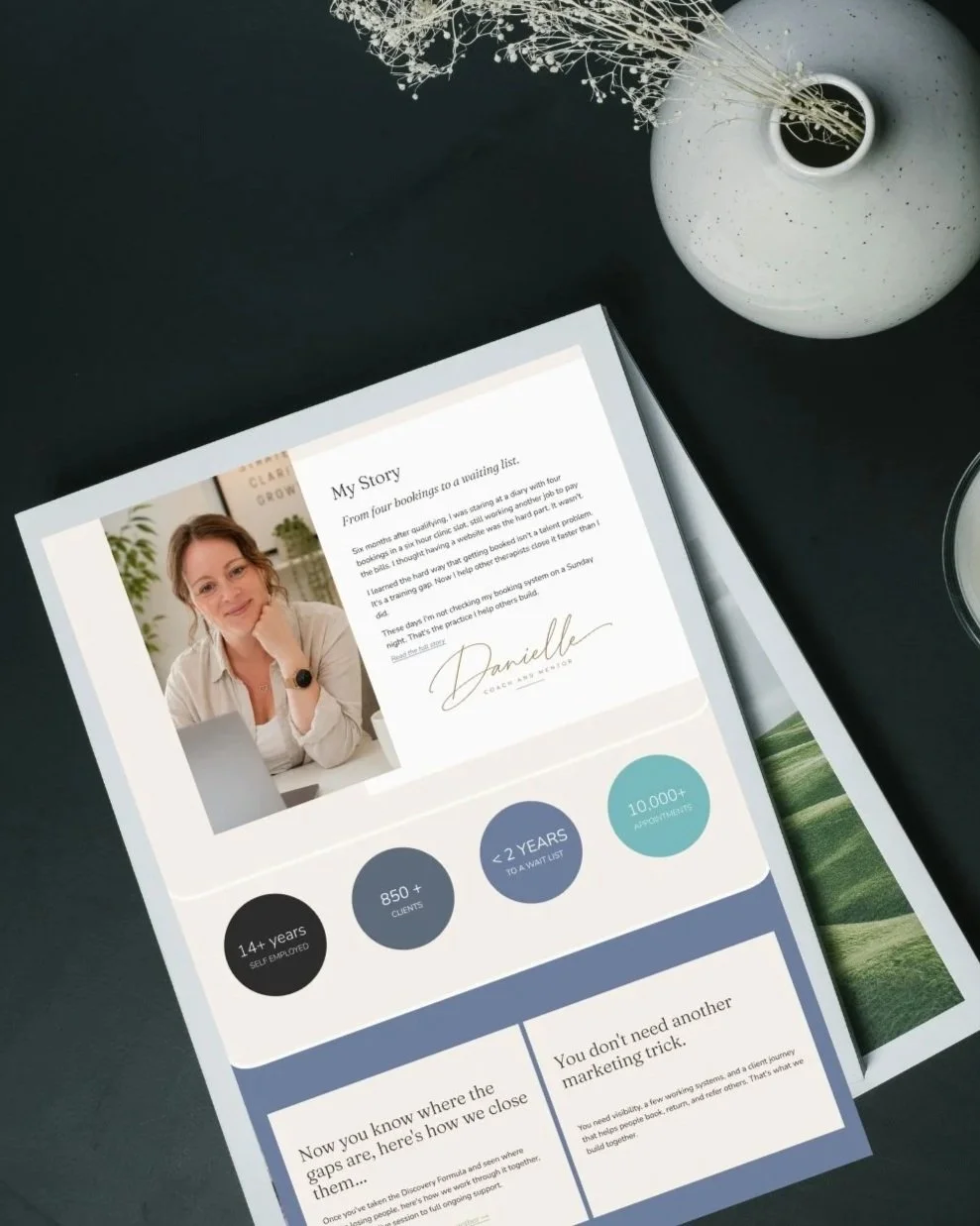 Business coach website design by euki studio