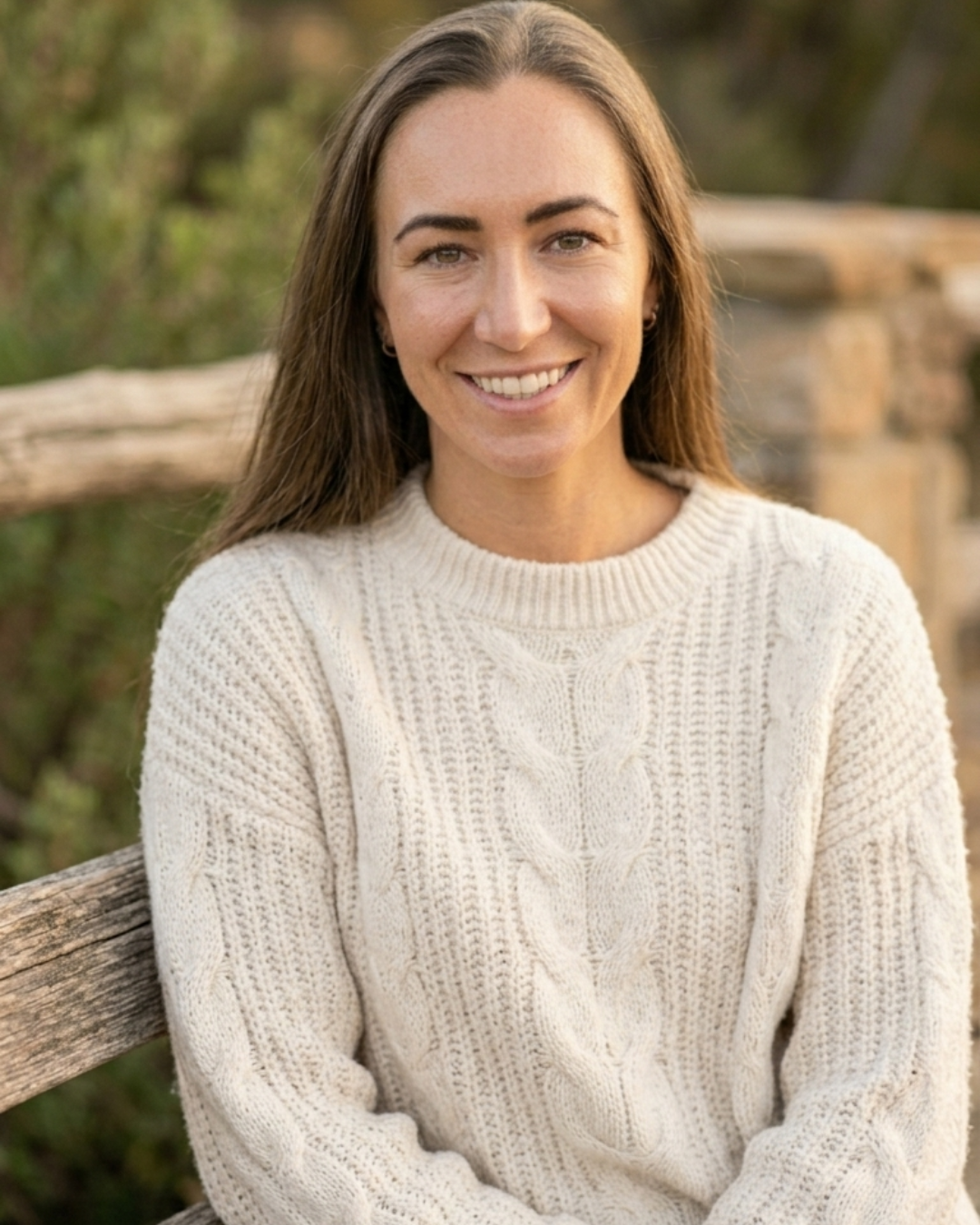 woman smiling