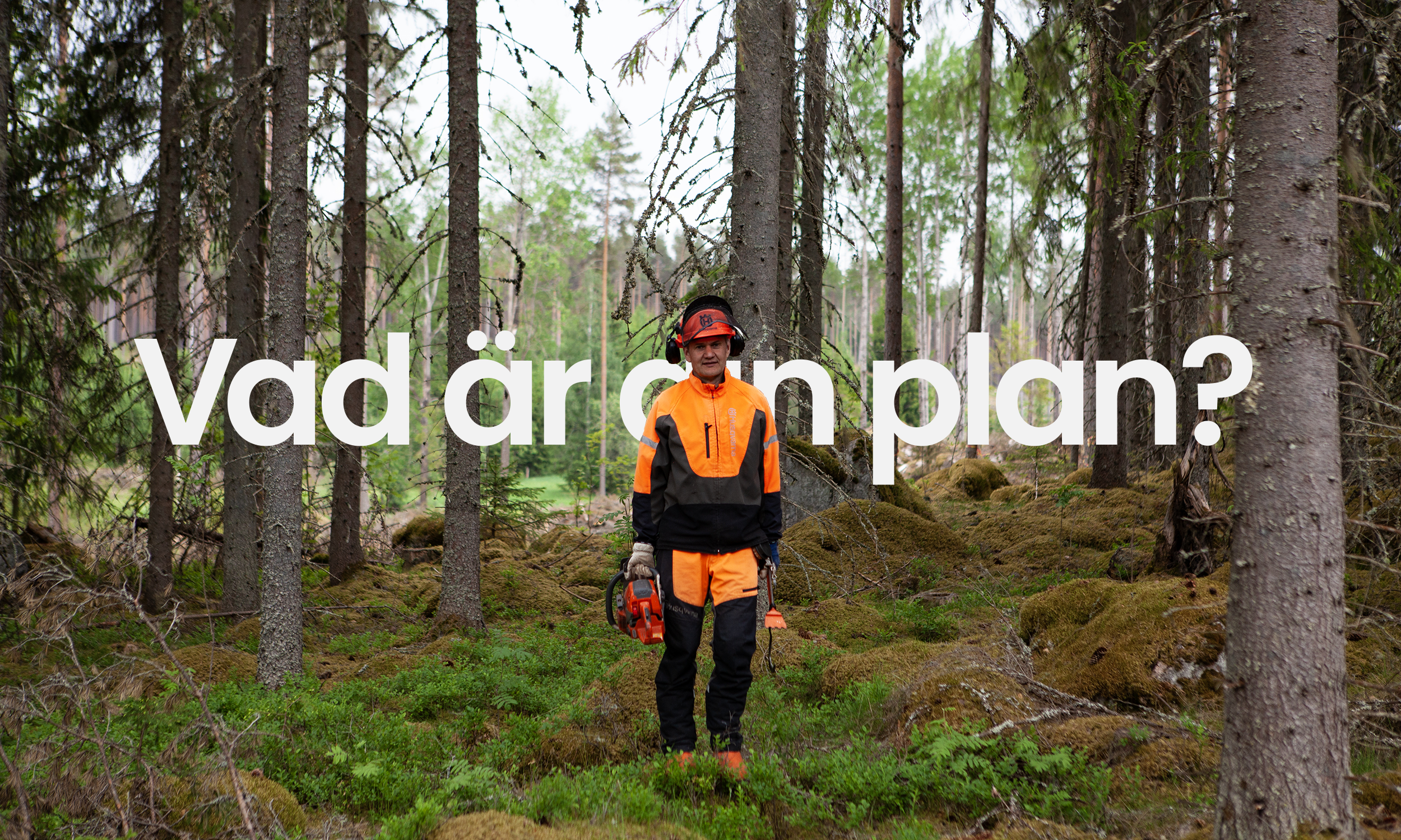 "What's your plan?" One of the three forest owners portrayed in the series.